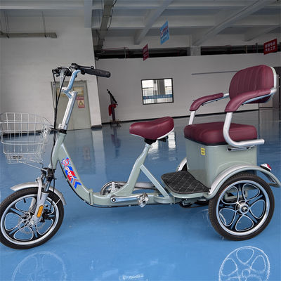 kaufen Robuster Stahlrahmen 2-Sitzer-Pedal-Tricycle, leichter Kurzstrecken-Pendler online manufacture