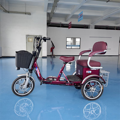 kopen 30-50km Stalen Elektrische Driewieler met Dubbele Schokdemping voor 2 Personen voor Meer Comfort online manufacture