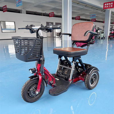 Buy 18km/h 3 Wheel Mobility Scooter 10 Inch Folding Electric Tricycle Safe And Comfortable Travel online manufacture