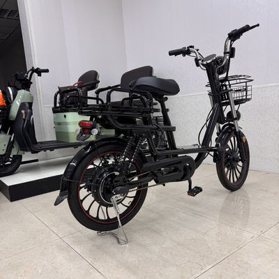 satın al Kargo Tipi 2 Tekerlekli Elektrikli Bisiklet Büyük Kapasiteli Sepet + Arka Raf online manufacture