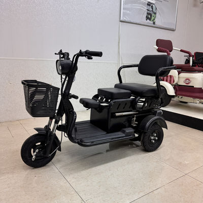 kopen Elektrische E-driewieler met lithiumbatterij en opvouwbare kinderzitje, dubbele schokdemping, gezinsvervoermiddel online manufacture