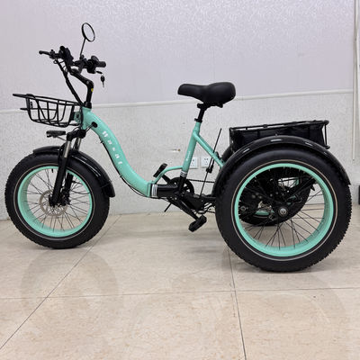 Buy 500W Motor Lightweight Electric Tricycle For Adults  High Carbon Steel Frame online manufacture