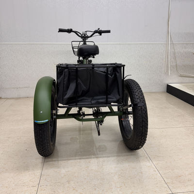 kopen Lichtgewicht elektrische driewieler multifunctioneel militair groen schijfrem systeem + LED-koplamp online manufacture