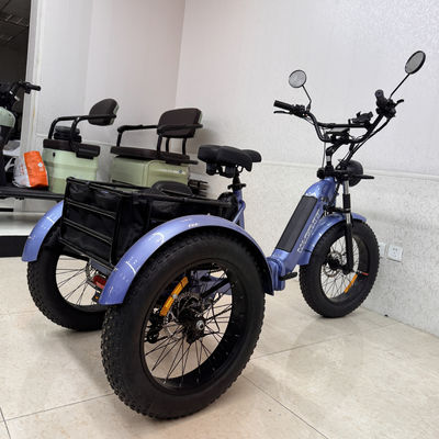 satın al Dış Mekan Hafif Elektrikli Üç Tekerlekli Bisiklet Darbe Emici Ön Çatal + Geniş Lastikler online manufacture