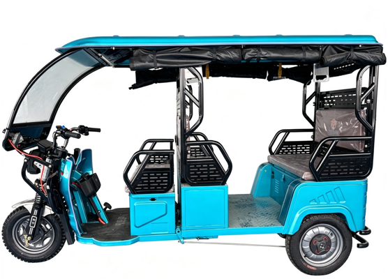 comprar Tuk Tuk Elétrico de 5 Passageiros com Carga Máxima de 800kg, Autonomia de 80km e Motor de 1000W 48V/60V para Transporte Comercial Fabricação em linha